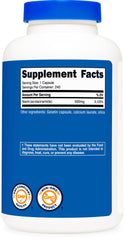 Nutricost Niacinamide 500mg label detail highlights quality and allergen information.