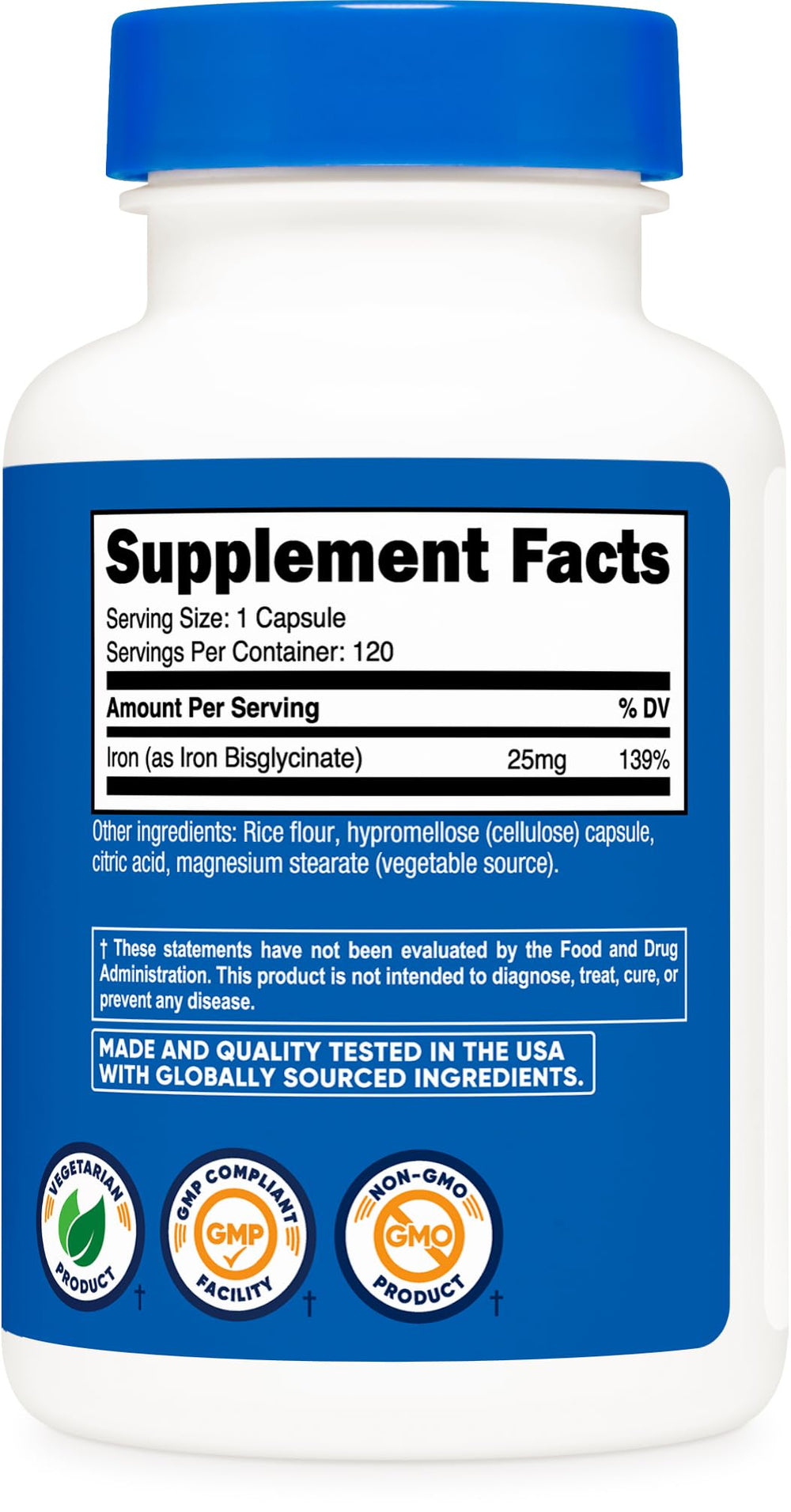 Nutricost Non-GMO Gluten-Free seal indicating dietary compatibility