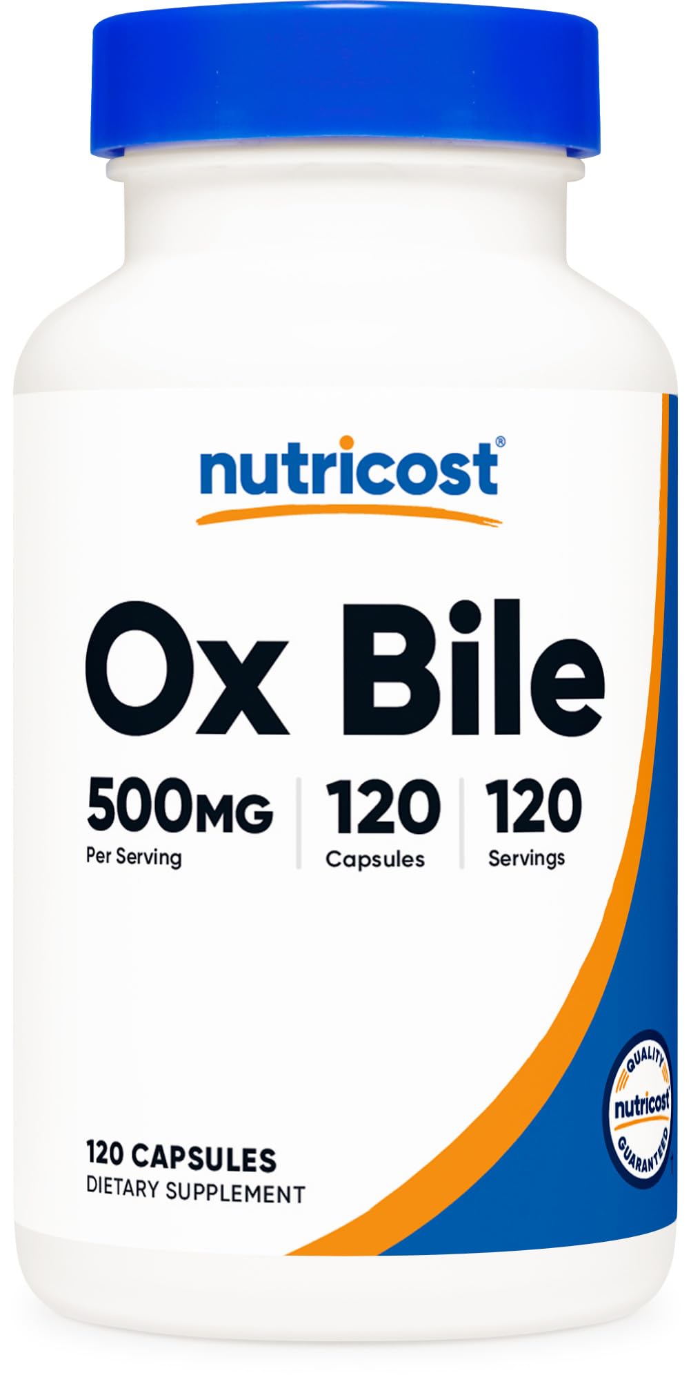 Nutricost Ox Bile capsule bottle for daily digestive support