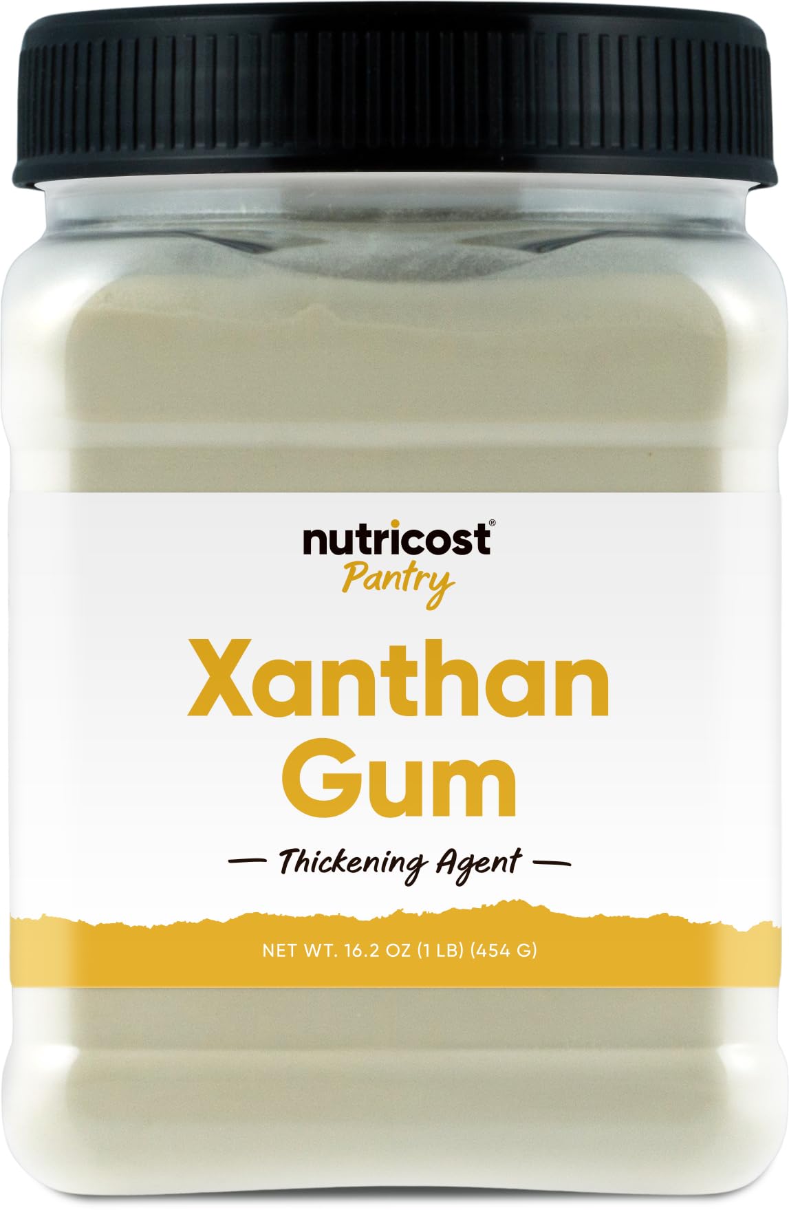 Nutricost Xanthan Gum bottle 1lb for versatile baking and gluten-free recipes.