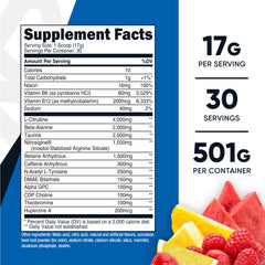 Scoop included with Nutricost Pre-X Xtreme Fruit Punch for easy serving.