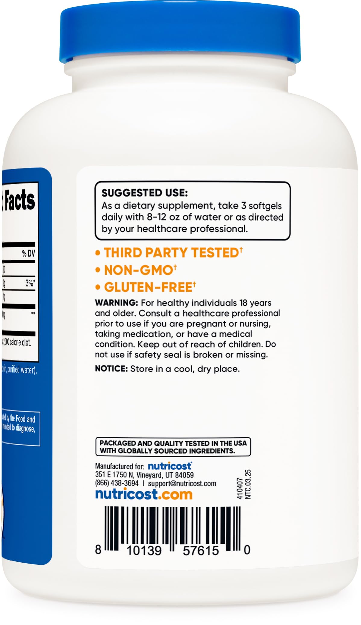Full bottle with 60 servings emphasizes long-term daily use.