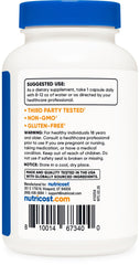Nutricost Pygeum bottle beside a glass for daily supplement routine