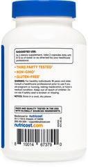 Nutricost bottle beside box for convenient home use