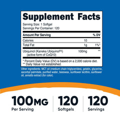 Nutricost Ubiquinol Softgels serving suggestion shown for easy daily routine