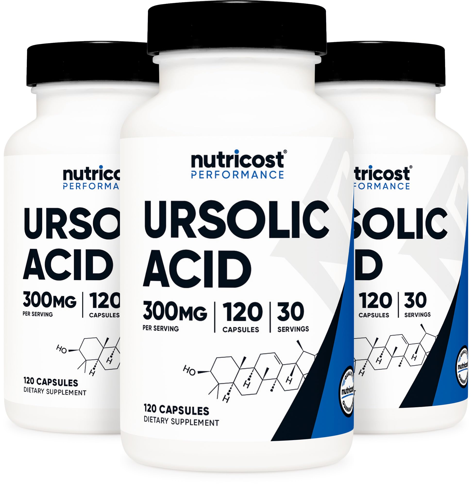 Nutricost Ursolic Acid 300mg facility seal confirms NSF GMP FDA compliance