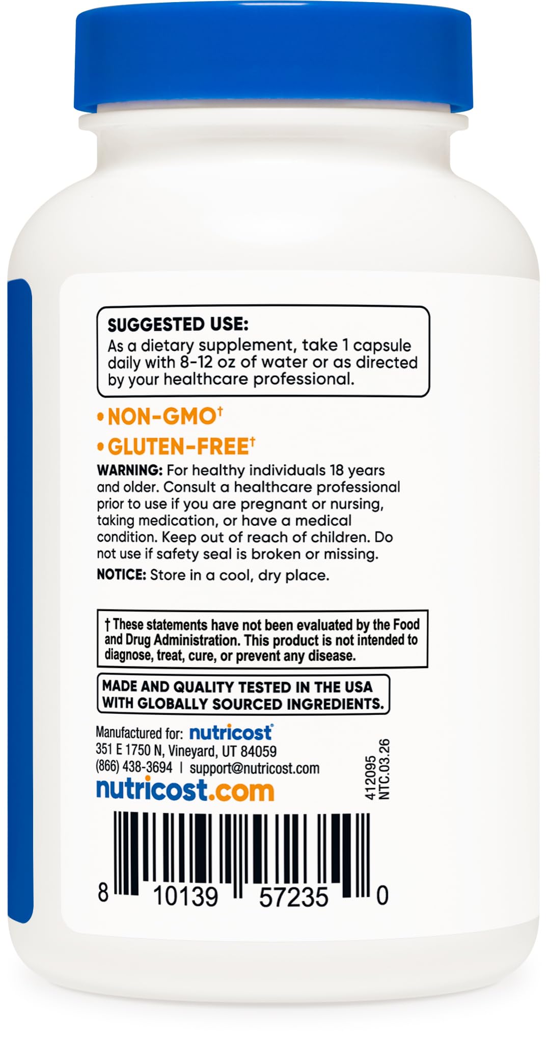 Nutricost Veggie capsules inside view highlighting plant-based capsules.