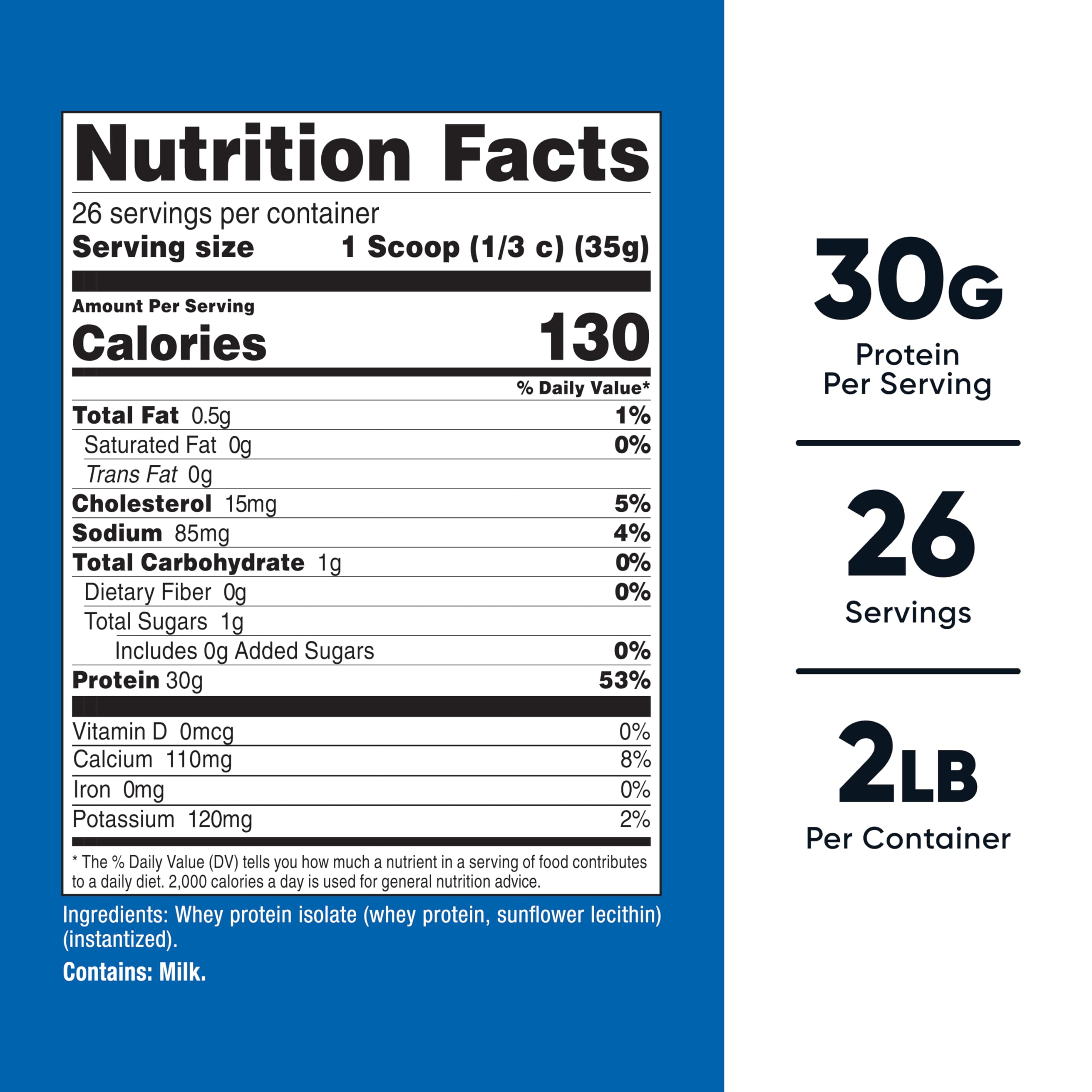 Pour Nutricost Whey Protein Isolate unflavored into a shaker for a quick shake