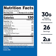 Pour Nutricost Whey Protein Isolate unflavored into a shaker for a quick shake