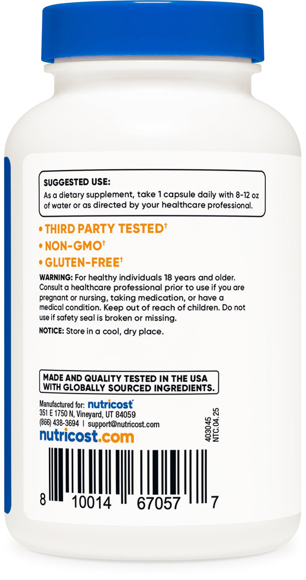 Nutricost White Kidney Bean Extract packaging scene conveys product freshness and quality