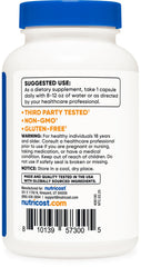 Nutricost Zinc Picolinate 50mg bottle with pour showing serving size