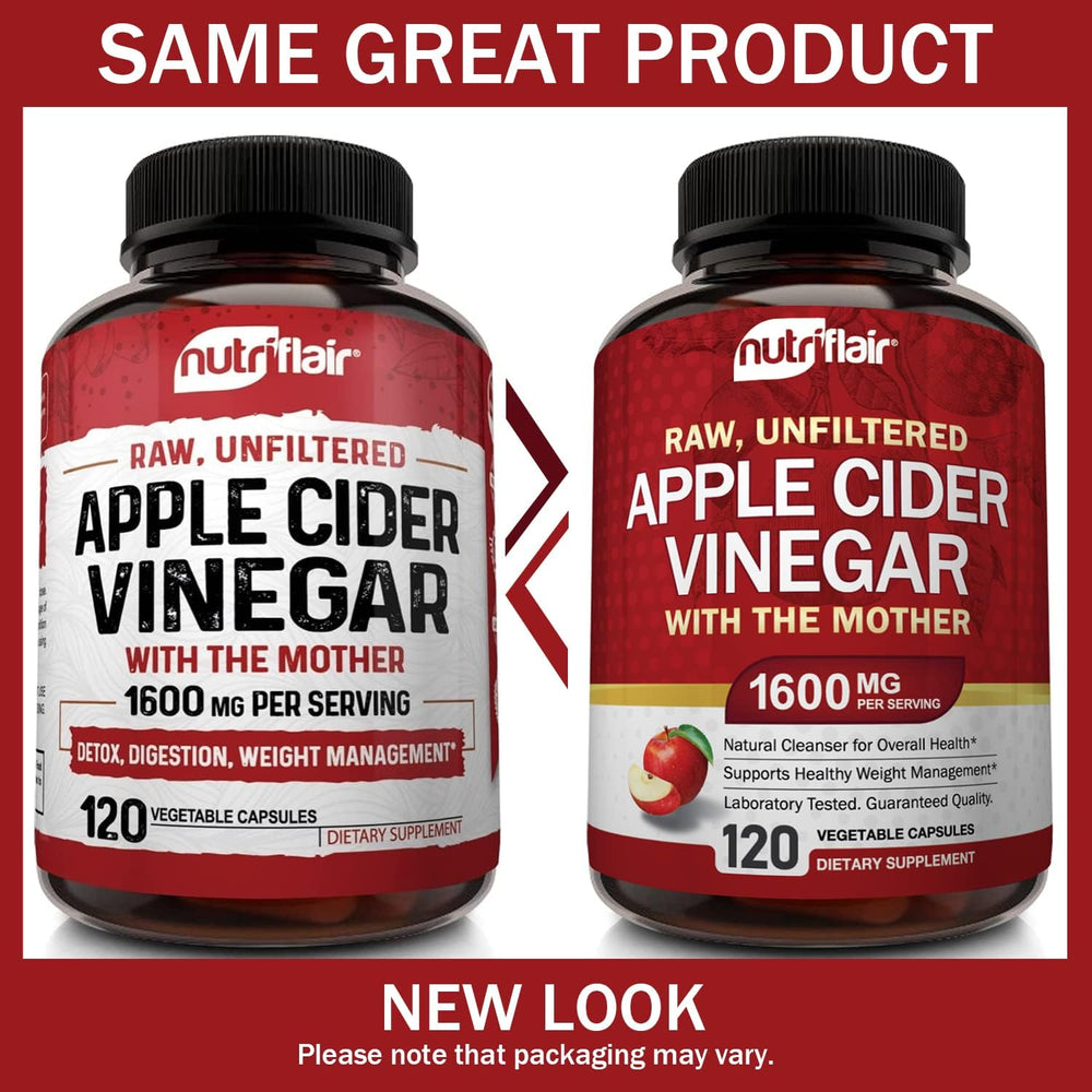 NutriFlair ACV capsules close-up highlighting vegan non-GMO formula