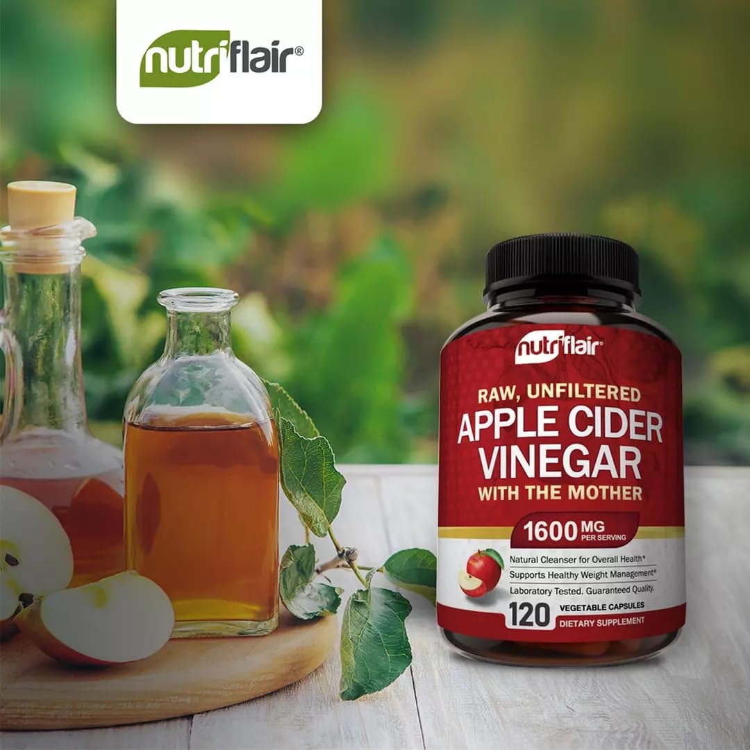 NutriFlair label close-up showing 1600 mg per serving