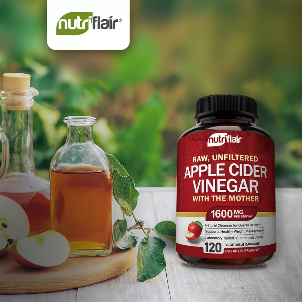 NutriFlair label close-up showing 1600 mg per serving
