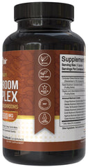 NutriFlair 10-mushroom blend infographic for focus.