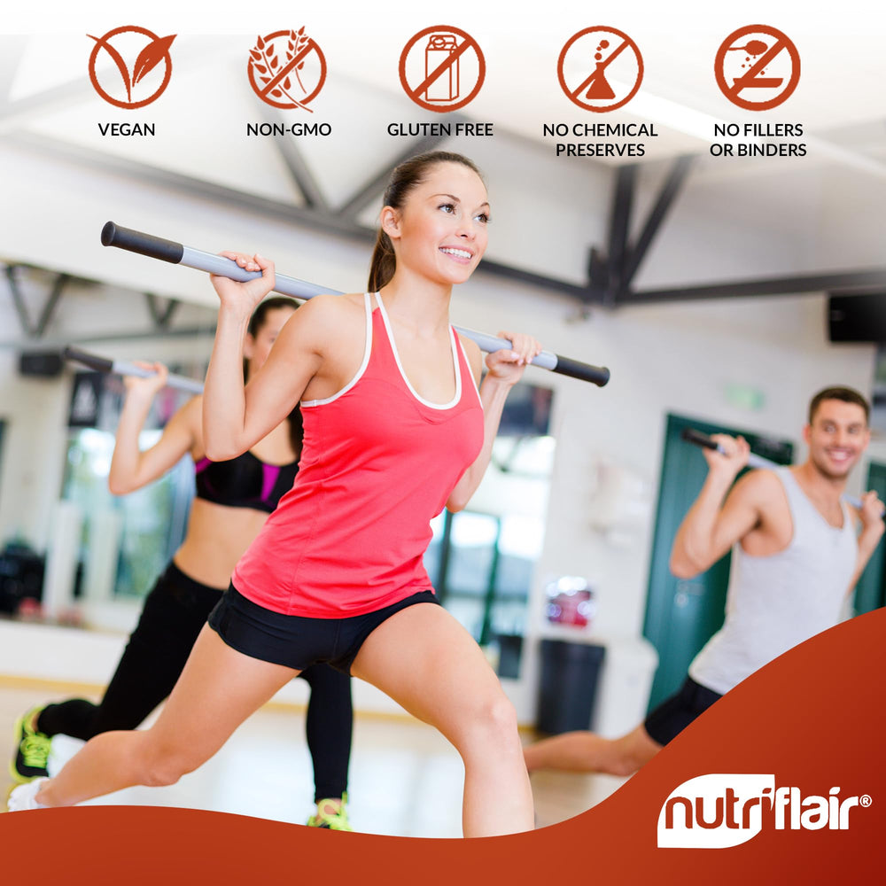 NutriFlair manufacturing facility label reflecting quality and GMP standards.