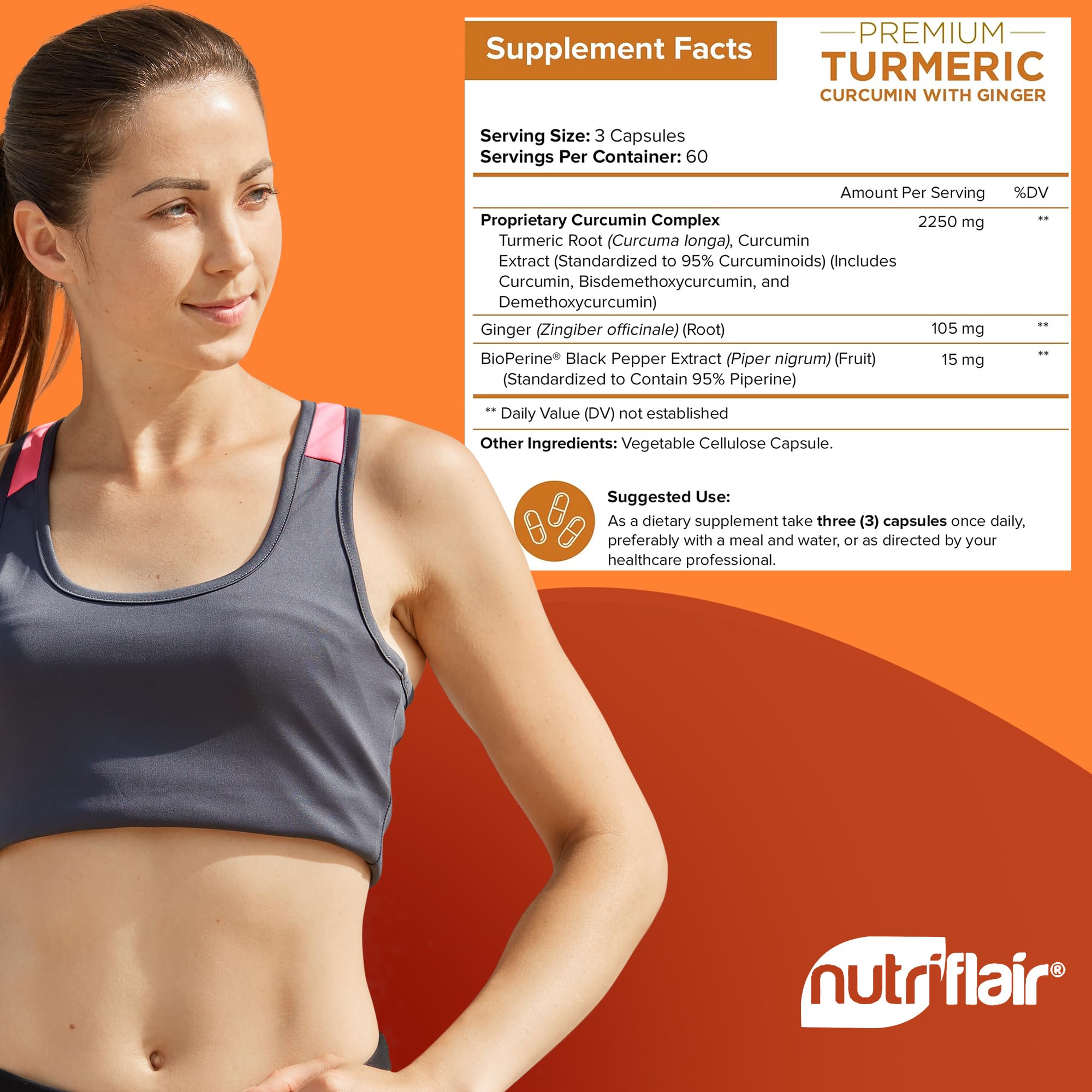 NutriFlair serving illustration suggesting an easy daily wellness routine.