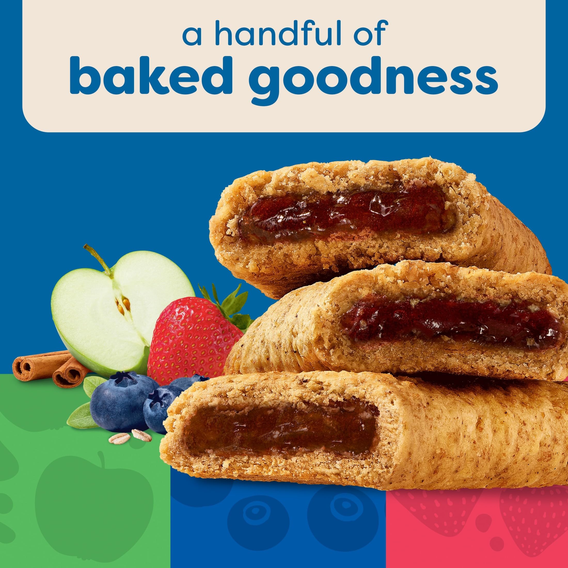 Nutri-Grain apple cinnamon close-up evokes comforting breakfast flavor.