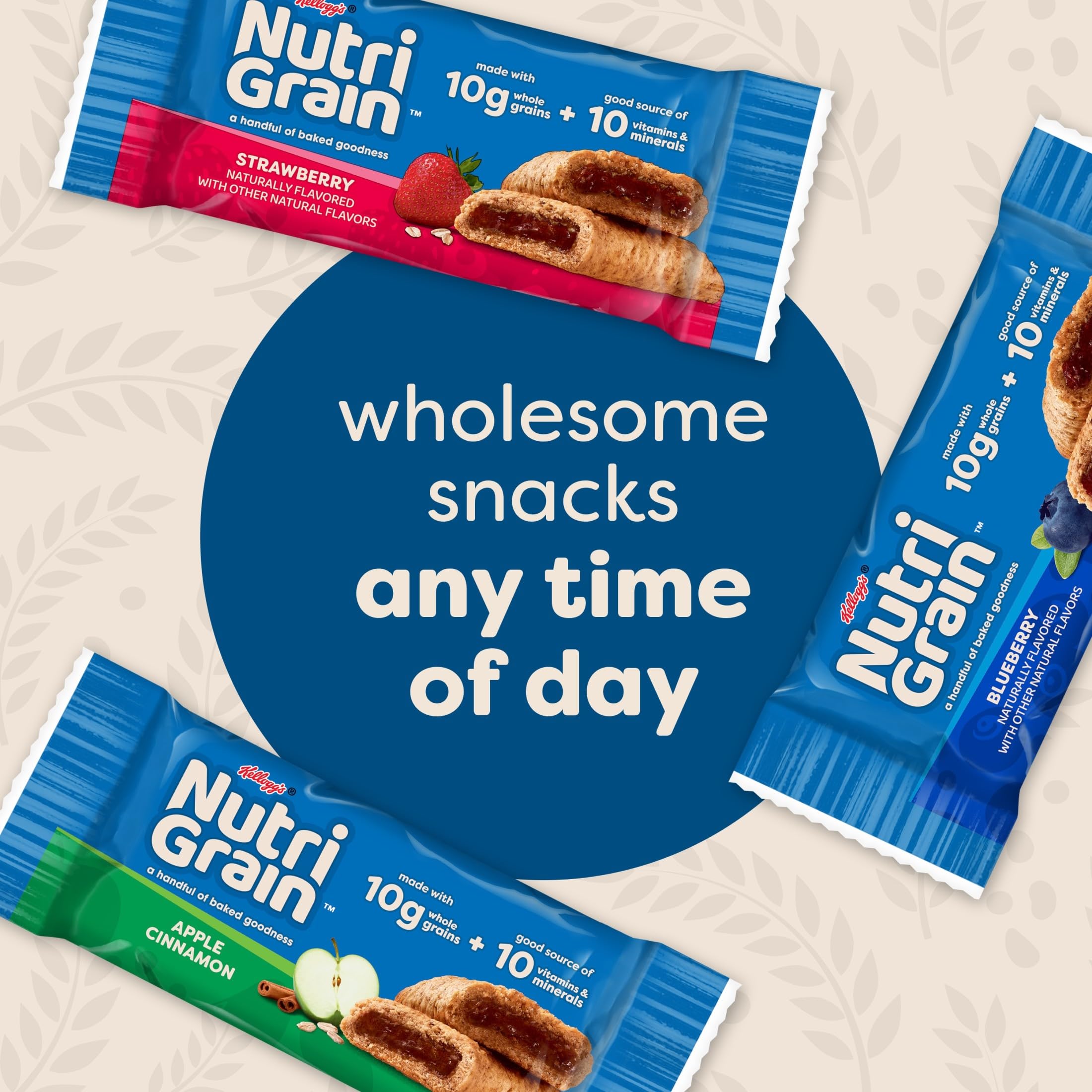 Nutri-Grain blueberry close-up highlights soft texture and fruit filling.