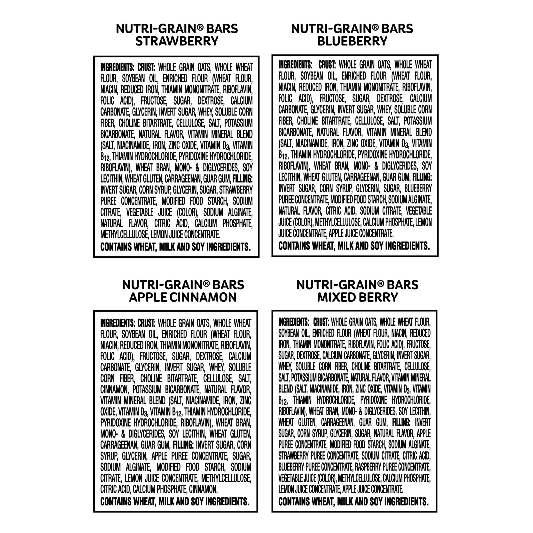 Nutri-Grain mixed berry close-up emphasizes fruity flavor for on-the-go snacking.