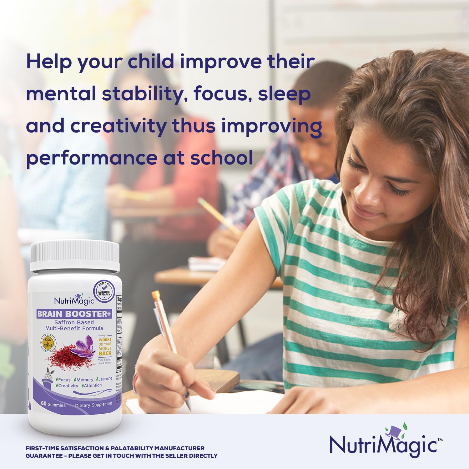 Compact NutriMagic packaging highlights easy, on-the-go daily use.
