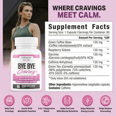 Nutrimend IQ ByeBye Cravings label detailing ingredients for informed use.
