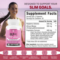 Nutrimend IQ GLP-1 Fit Gal label closeup showing product details