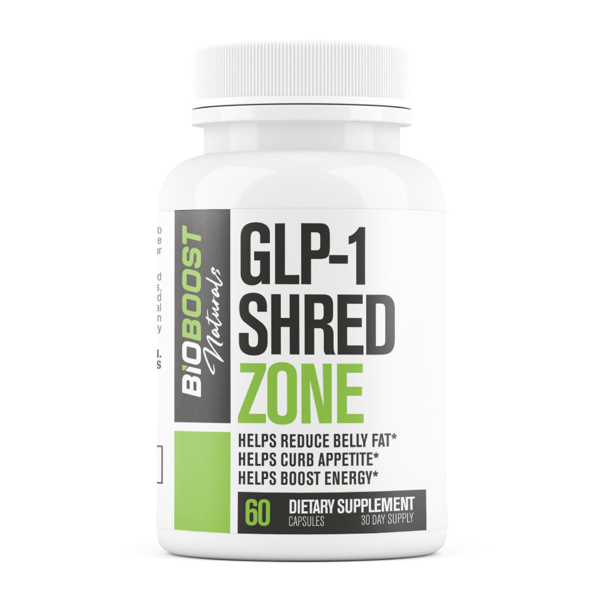 Nutrimend IQ GLP-1 Shred Zone bottle supports balanced appetite throughout the day