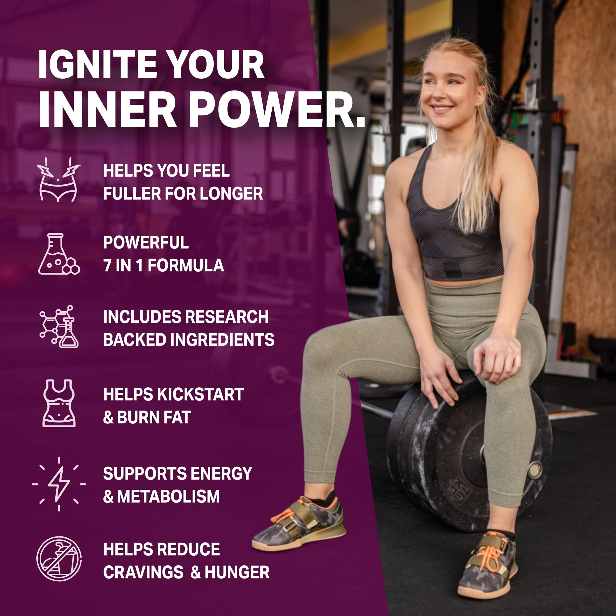 Nutrimend IQ bottle and glass illustrate energy-boosting daily use.