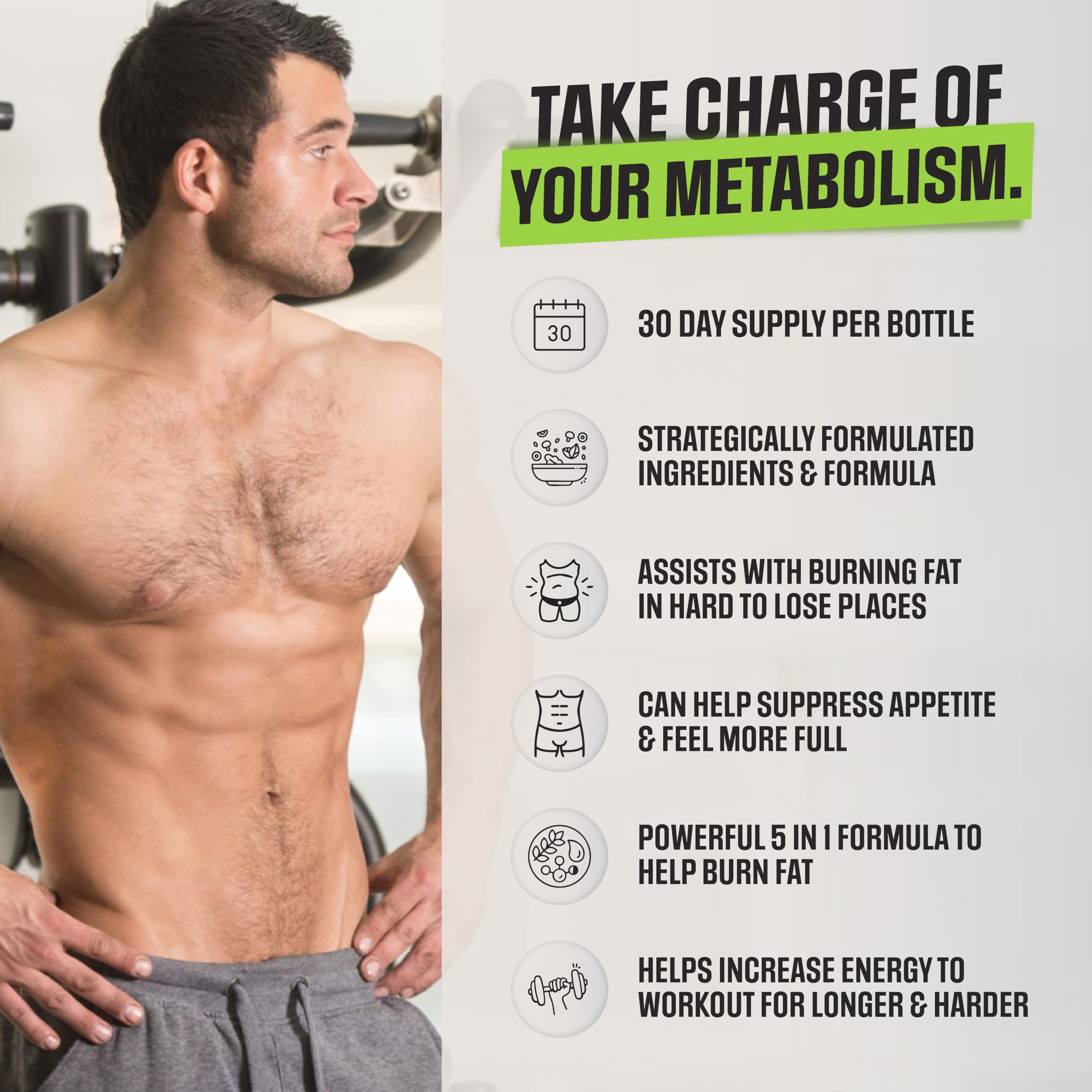 Nutrimend IQ Male Burn Max bottle label close-up highlighting ingredients