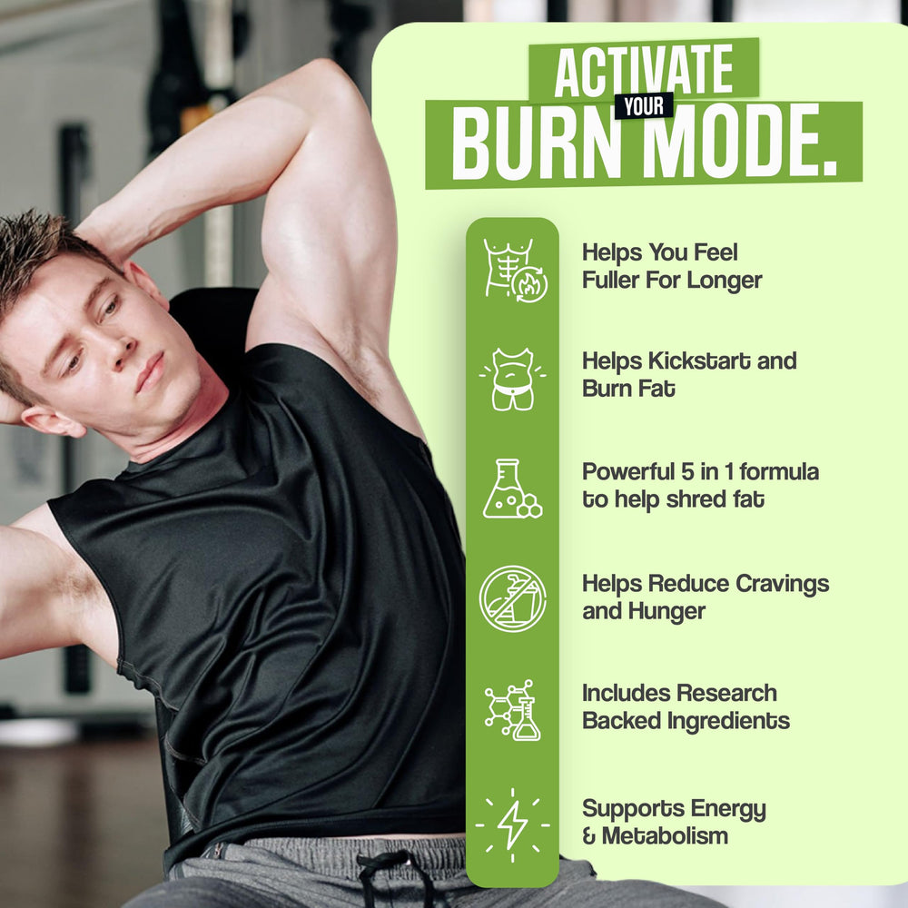 Nutrimend IQ Male Burn Max meal planning context showing portions