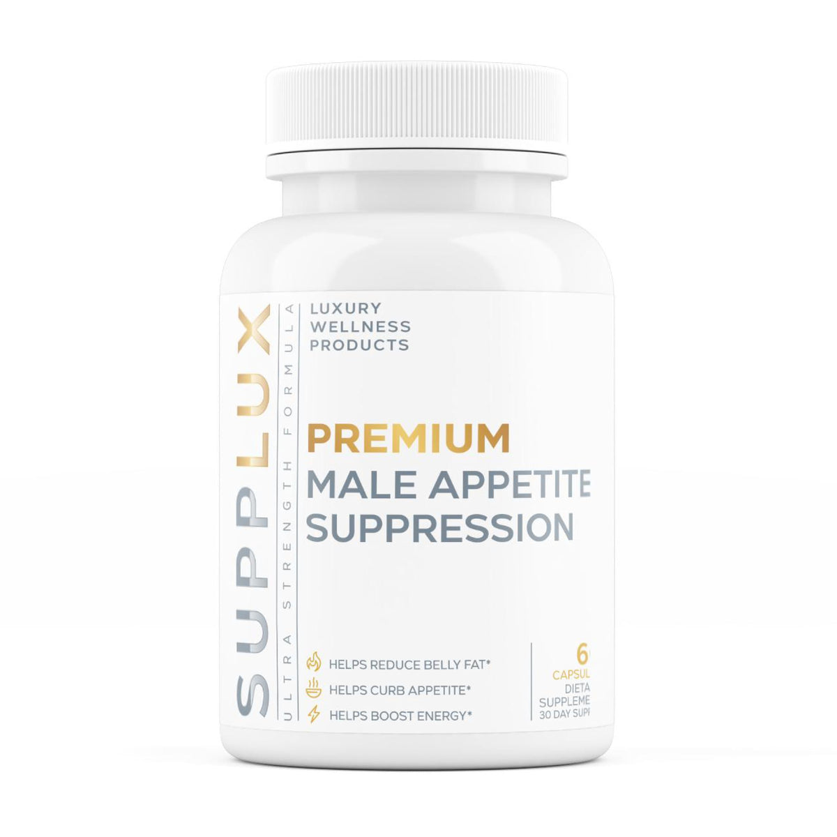 Nutrimend IQ Premium bottle and packaging illustrating convenient daily capsules for steady appetite control.