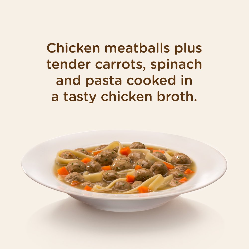 Nutrish pour-ready chunks mix well with dry kibble.