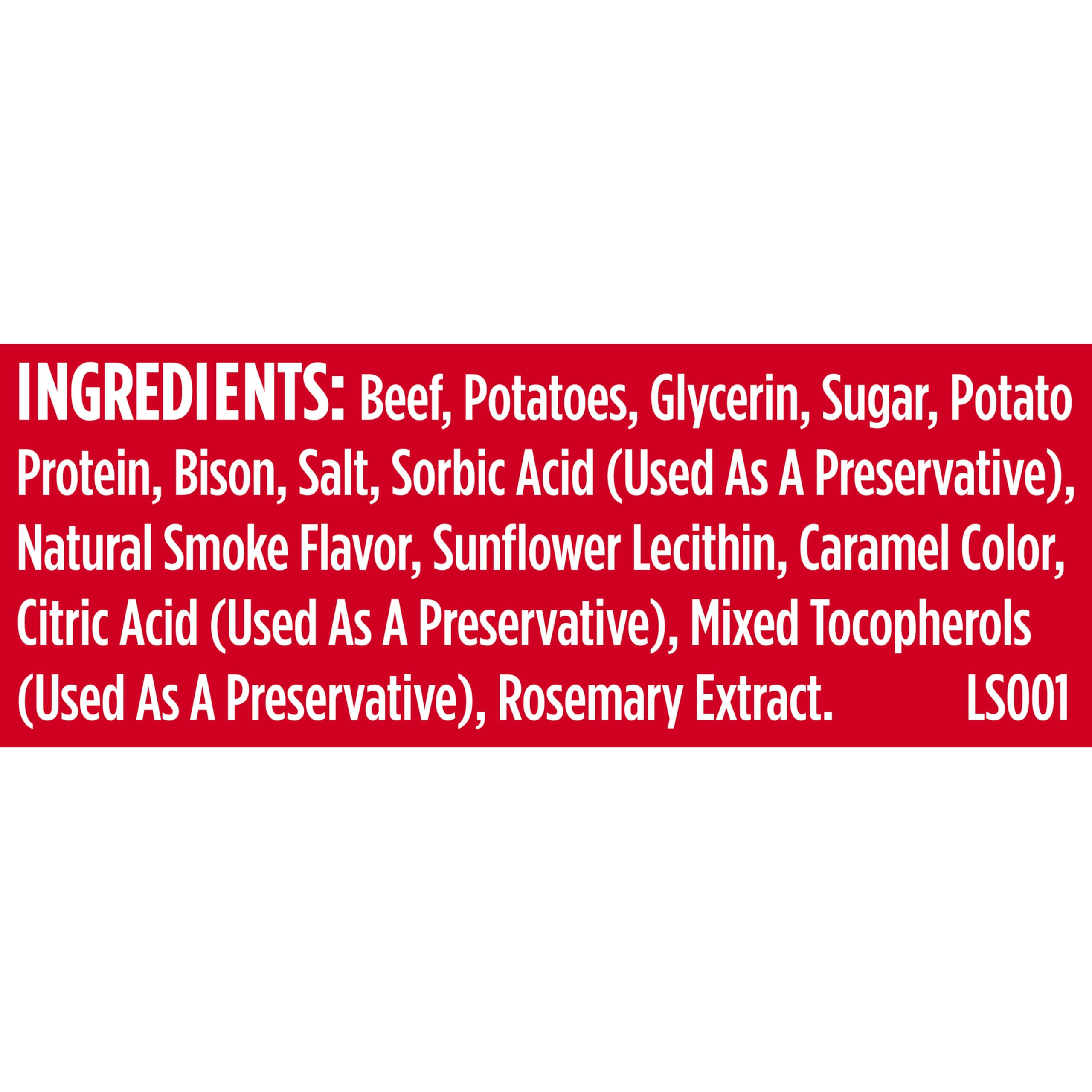 No corn or soy added in Nutrish Burger Bites for wholesome snacking.