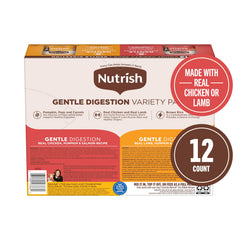 Nutrish Gentle Digestion real chicken lamb image showing real protein and pumpkin.