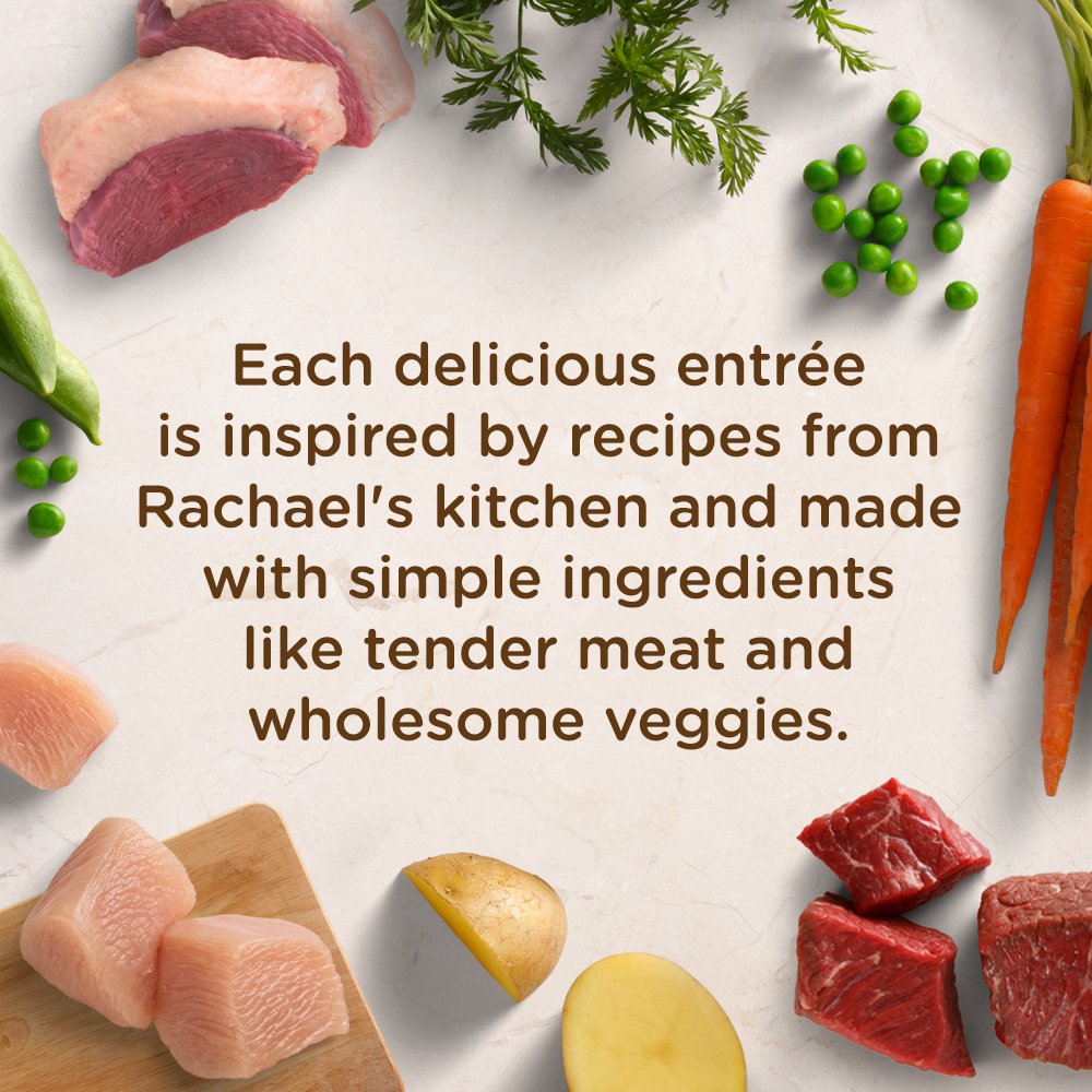 Nutrish veggies like carrots and spinach paired with rice pasta.