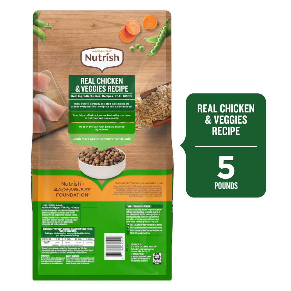 Nutrish Rachael Ray adult dog food serving bowl for mealtime excitement