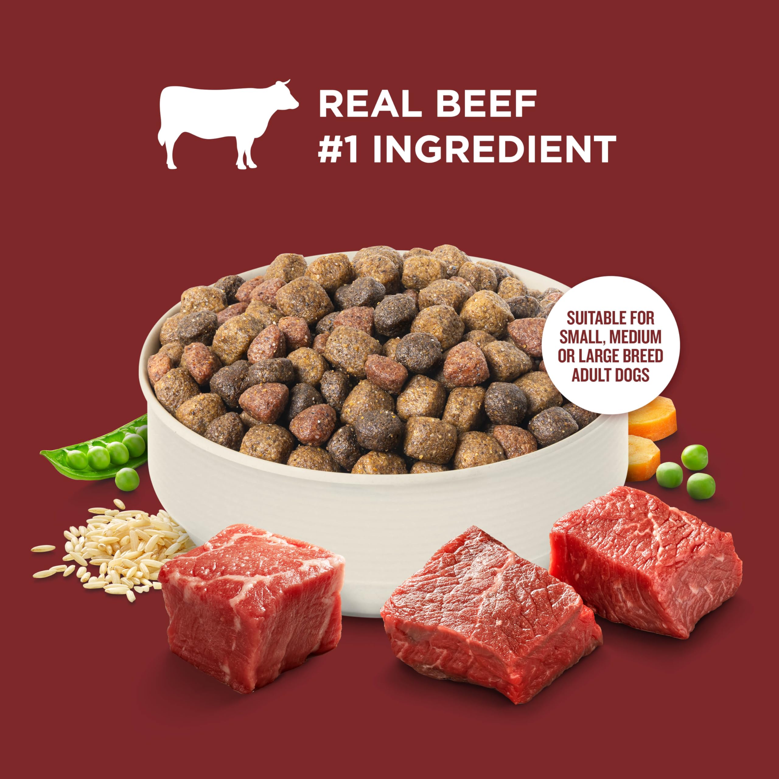 Nutrish Rachael Ray adult dog serving area ready to elevate mealtime.