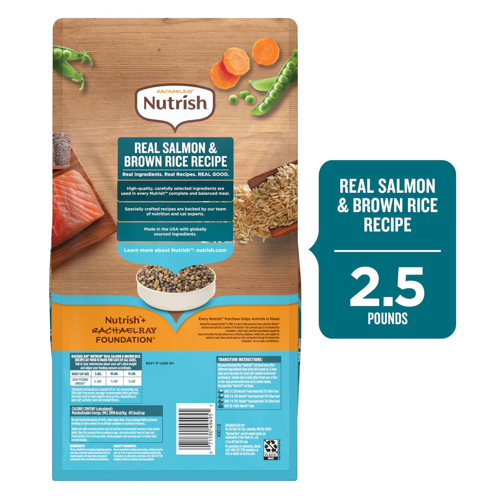 Nutrish Rachael Ray all-life-stages formula shown in a 2.5 lb bag