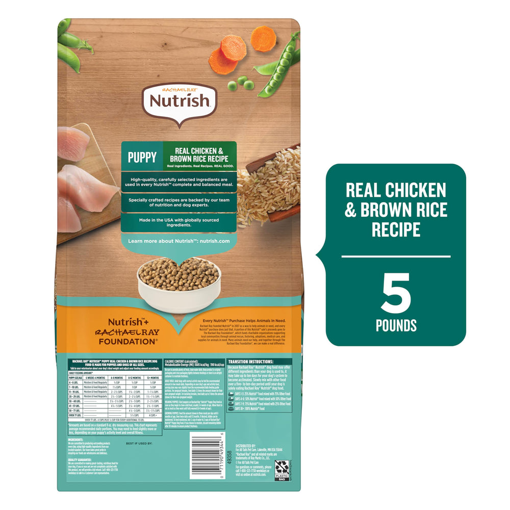 Nutrish Rachael Ray puppy veterinarian-reviewed formula backed by experts.