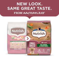 Nutrish Rachael Ray small breed crunchy kibble designed for tiny mouths