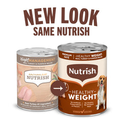 Nutrish Rachael Ray weight-management paté pumpkin: pumpkin adds fiber and flavor.