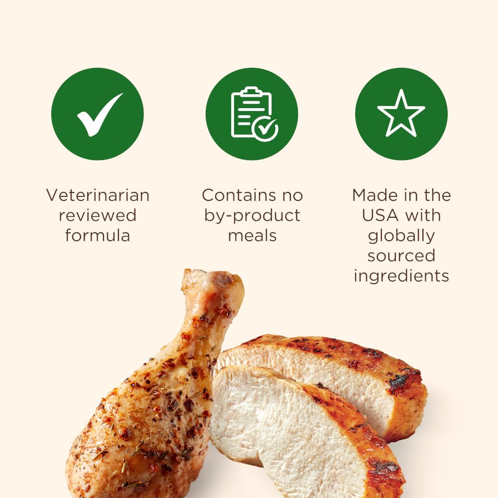 Nutrish Savory Roasters no corn or soy claim visible on packaging for dietary preferences.