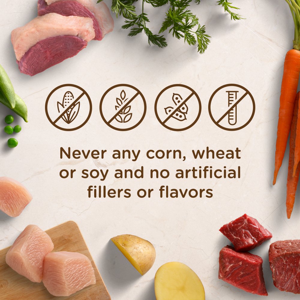 Nutrish tubs in an eight-pack offer easy rotation.