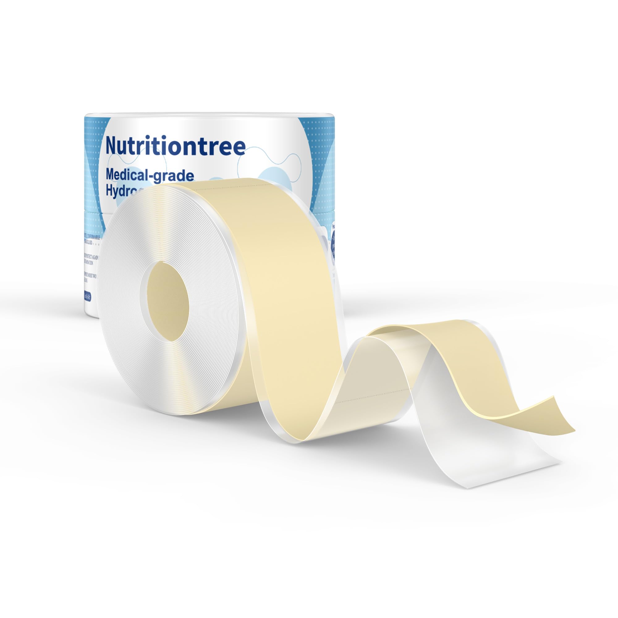 Nutritiontree hydrocolloid roll for wound care with skin-friendly protection and flexibility