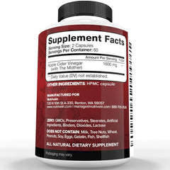 Close-up of Nutrivein ACV capsules showing easy-to-swallow design