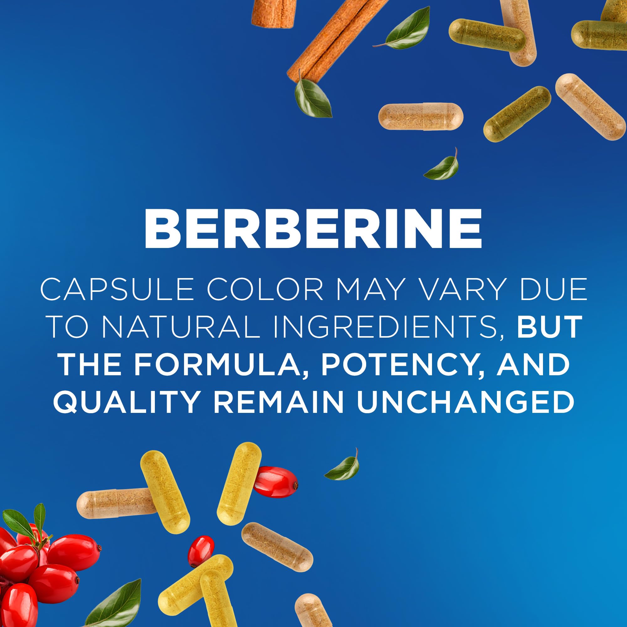 Close up of Nutrivein Berberine capsules for easy daily use.