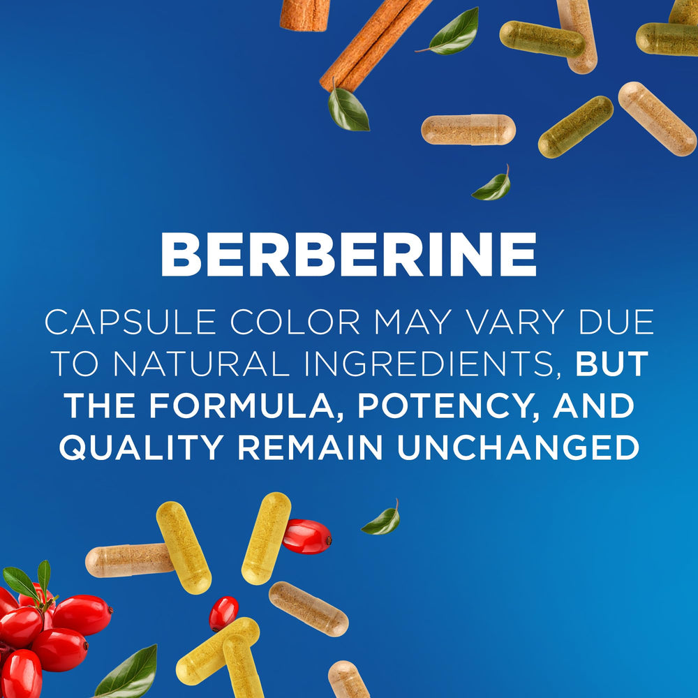 Close up of Nutrivein Berberine capsules for easy daily use.