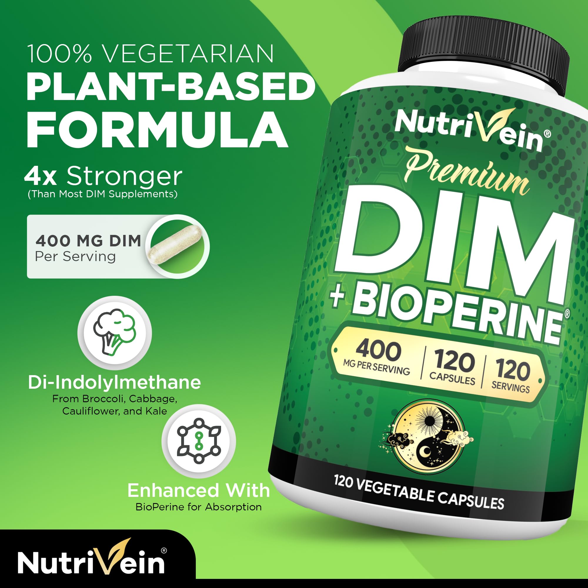 Nutrivein Bioperine-enhanced blend image illustrating absorption-boosting formula.