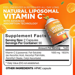 Nutrivein vitamin C capsules close-up shows easy-to-swallow soft capsules